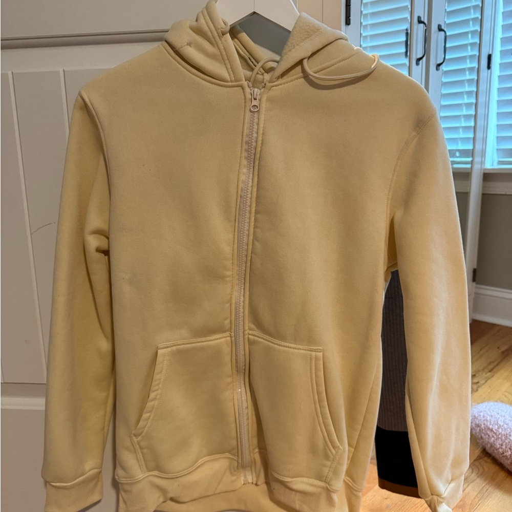 Cream Fleece Hoodie